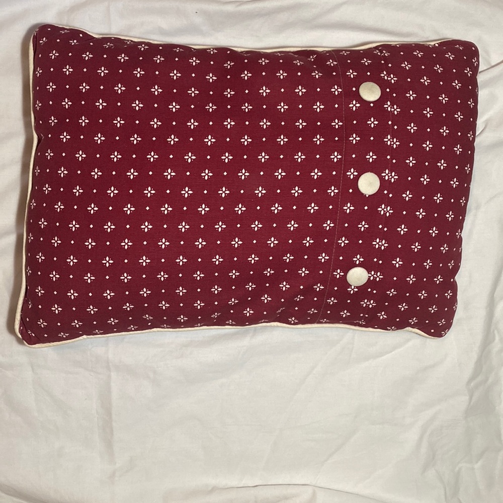 Longaberger Traditional Red pillow